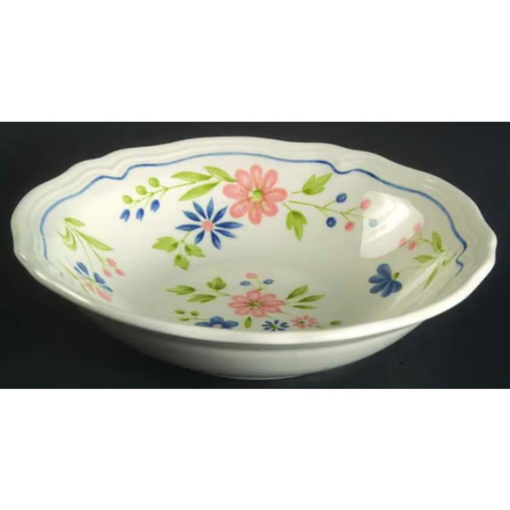 Sears Country French Vintage Ironstone China Coupe Cereal Bowl Replacement LOT 2